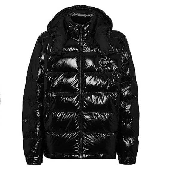 Philipp Plein Nylon Down Jacket, Size 3XL/ US XL-XXL